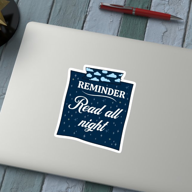 Bookish Reminder - Read All Night Sticker (Creator Uploaded)