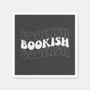 BOOKISH wavy retro Napkins