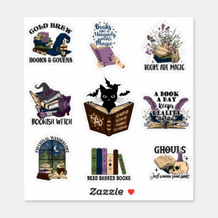 Bookish Witch Stickers pack