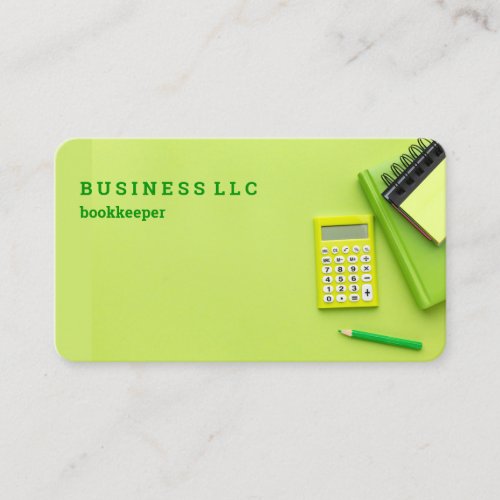 Bookkeeper Accountant Business Card