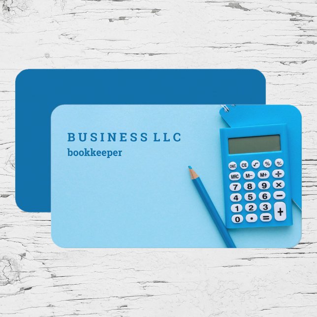 Bookkeeper Accountant Business Card (Creator Uploaded)