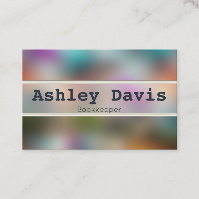 Bookkeeper business cards (Front)