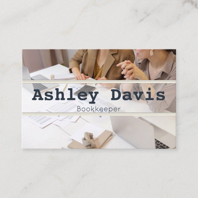 Bookkeeper business cards (Front)