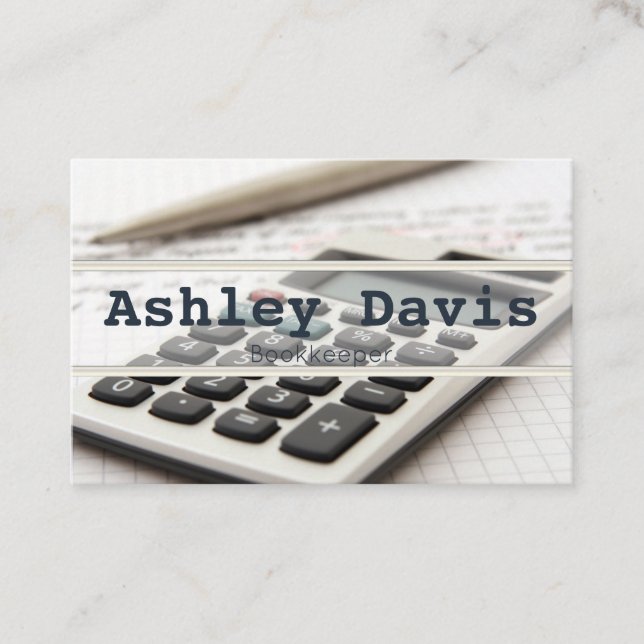 Bookkeeper business cards (Front)