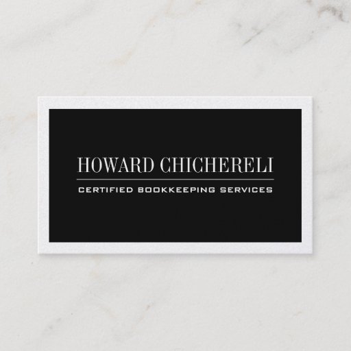 Customizable Bookkeeper Business Cards