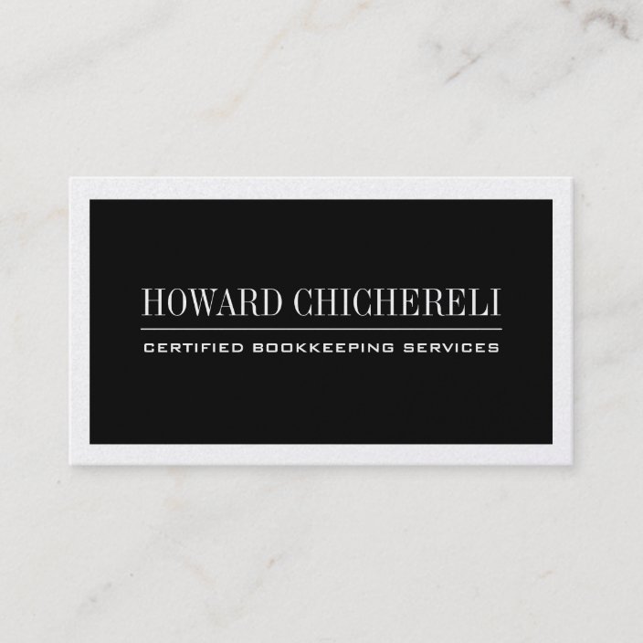 Bookkeeper Business Cards