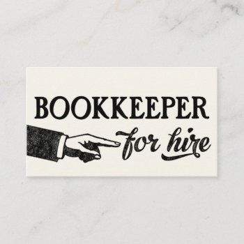 Bookkeeper Business Cards - Any Background Color! by NeatBusinessCards at Zazzle