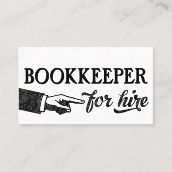 Bookkeeper Business Cards - Cool Vintage by NeatBusinessCards at Zazzle