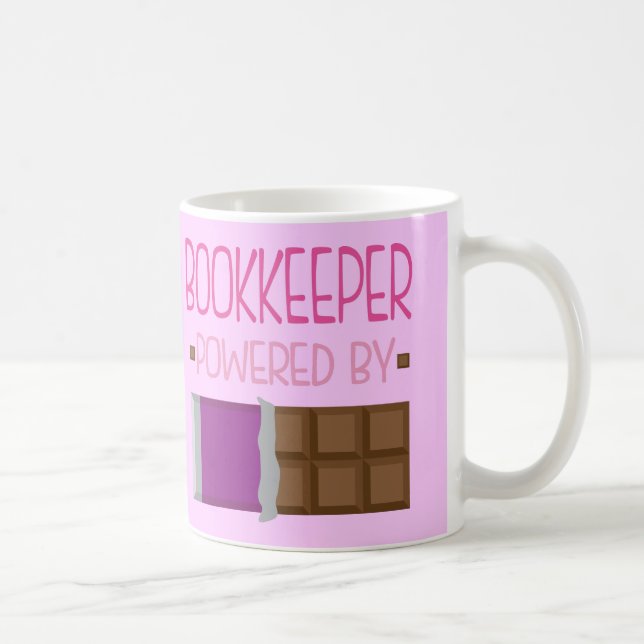 Bookkeeper Chocolate Gift for Woman Coffee Mug (Right)