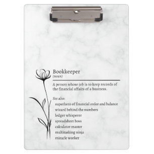 Bookkeeper Definition Funny Synonyms Clipboard
