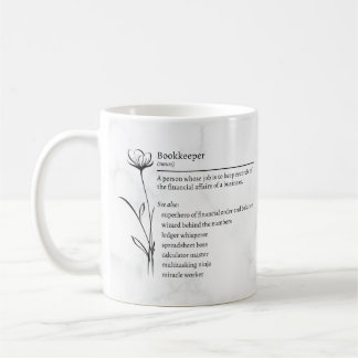 Bookkeeper Definition Funny Synonyms Mug