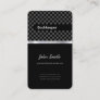Bookkeeper - Elegant Black Chessboard Business Card
