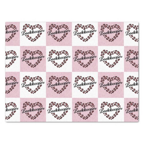 Bookkeeper Leopard Heart Frame Tissue Paper