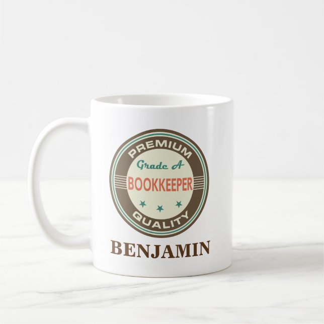 Bookkeeper Personalized Office Mug Gift (Left)