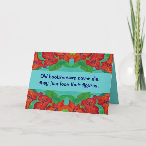 bookkeepers humor card