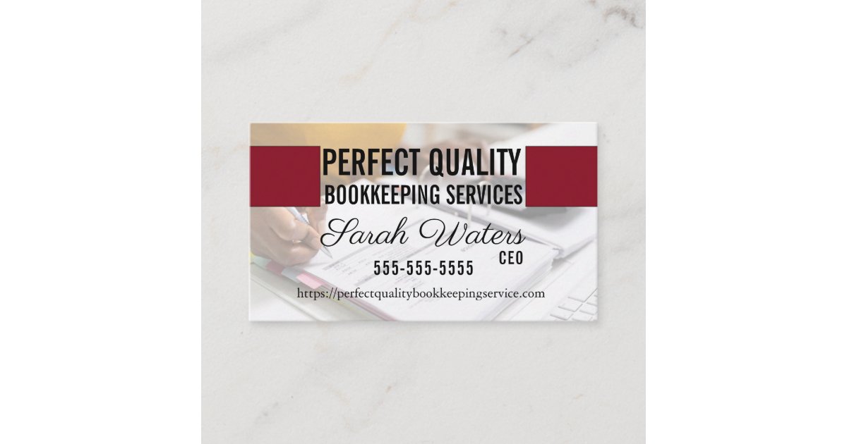 Bookkeeping Business Cards Zazzle