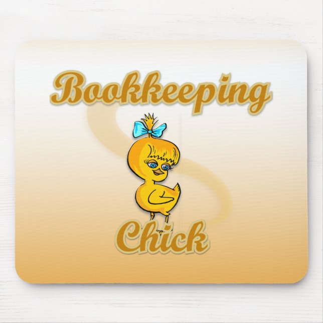 Bookkeeping Chick Mouse Pad (Front)