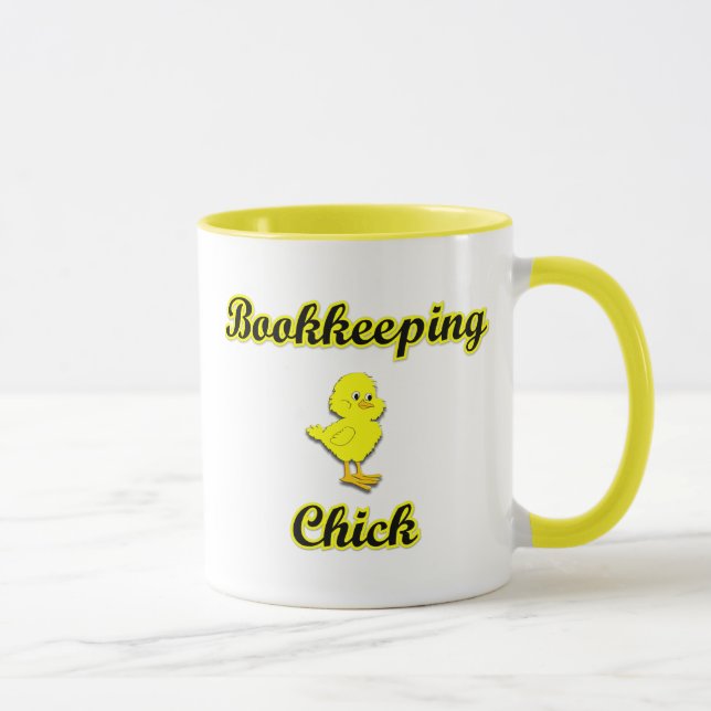Bookkeeping Chick Mug (Right)