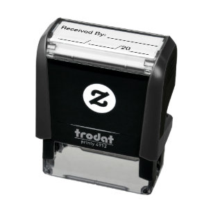 Bookkeeping Received By and Date Self-inking Stamp