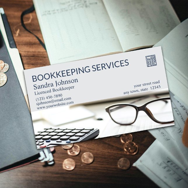 Bookkeeping Services Business Card (Creator Uploaded)