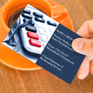 Bookkeeping Services Business Card Template