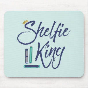 Booklover Shelfie King Mouse Pad