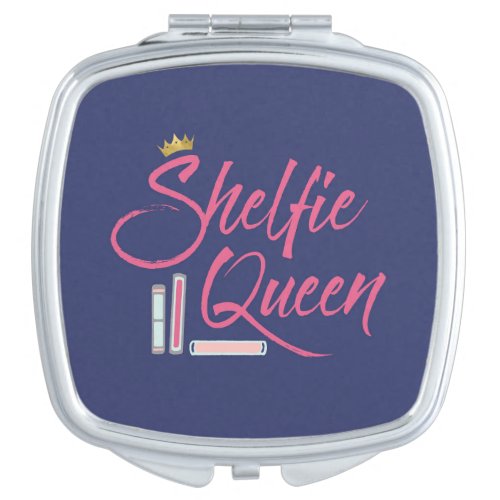 Booklover Shelfie Queen Bookish Makeup Mirror