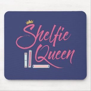 Booklover Shelfie Queen Mouse Pad