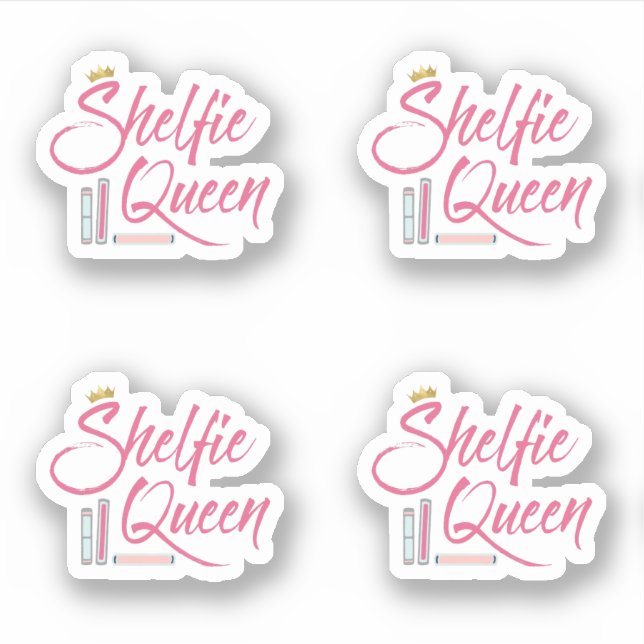 Booklover Shelfie Queen Sticker (Front)