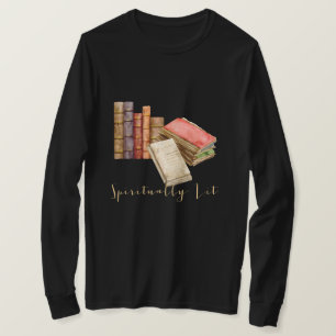 Booklover Spiritual Girl Watercolor Long-sleeved T-Shirt
