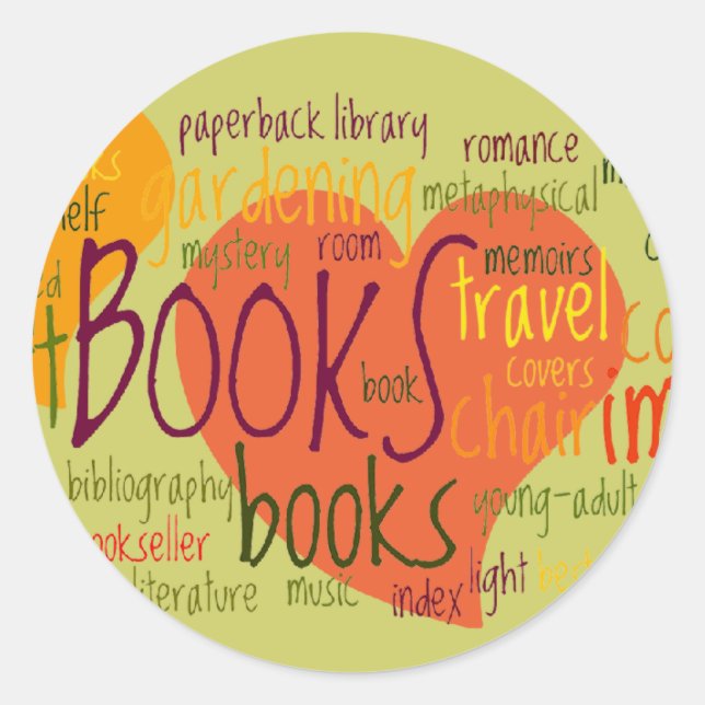 Booklovers Heart Bookplate (Front)