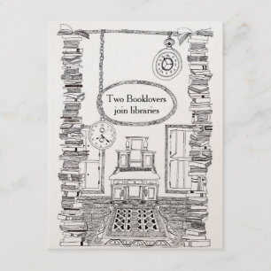 Booklovers Invitation Wedding Card