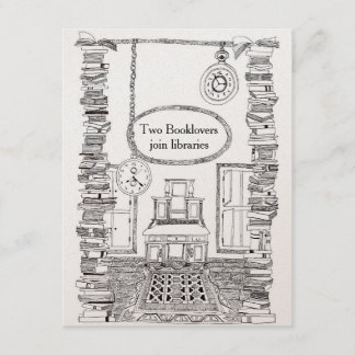 Booklovers Invitation Wedding Card