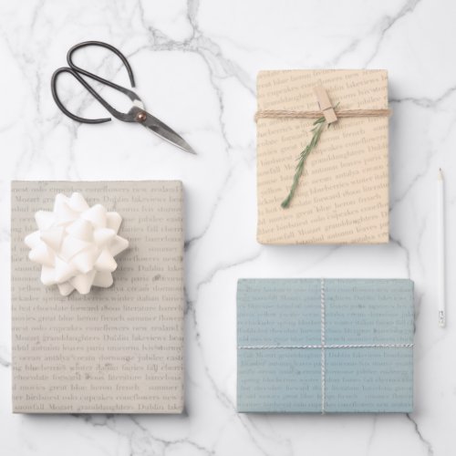 BookLovers Wrapping Paper Sheets