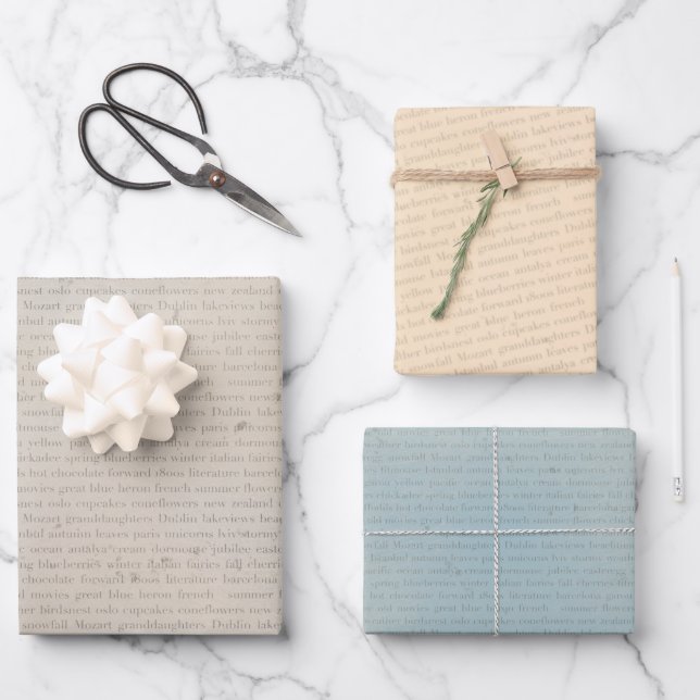 BookLovers Wrapping Paper Sheets (Front)