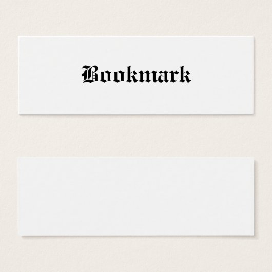 Bookmark... (Front & Back)