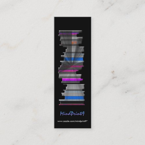 Bookmark _ Book_pile Mini Business Card