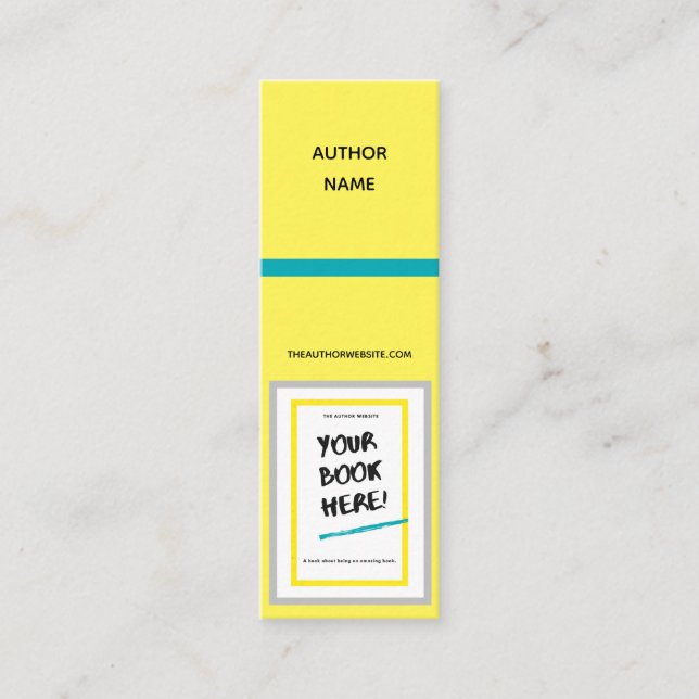 BookMark Bright Colors Mini Bookmark Mini Business Card (Front)