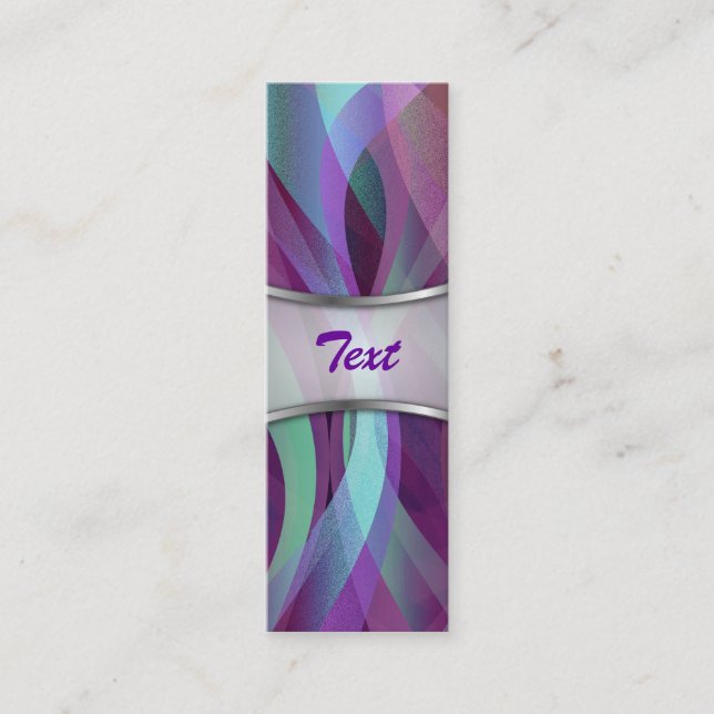Bookmark Business Card Abstract background (Front)