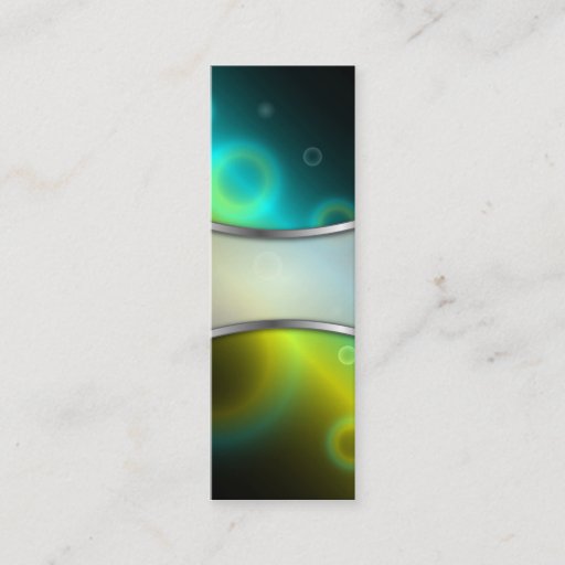 Customizable Bookmark Business Card Bubbles Abstract Background