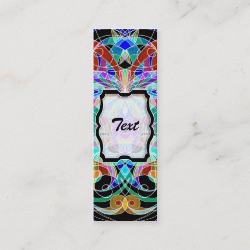 Customizable Bookmark Business Card Ethnic Style