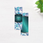 Bookmark Business Card Floral abstract background (Desk)