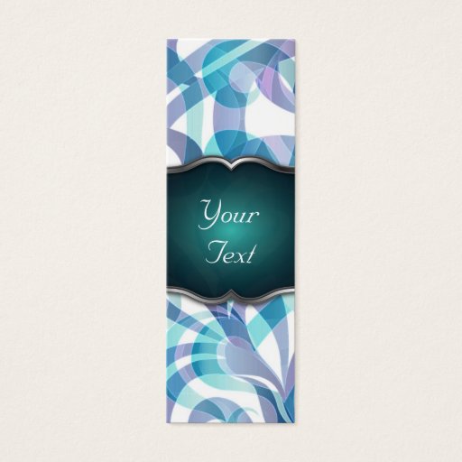 Customizable Bookmark Business Card Floral abstract background