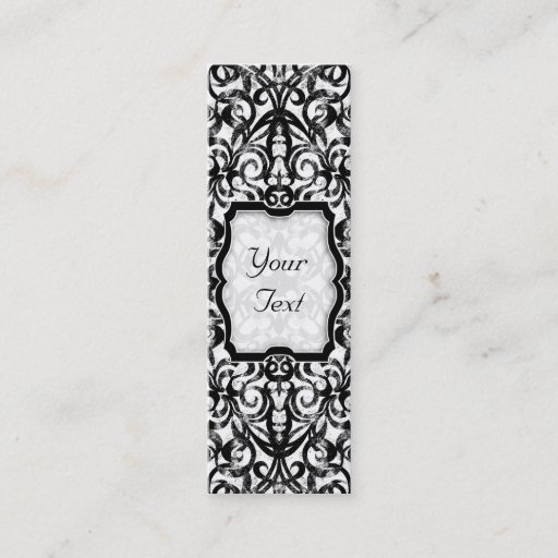 Customizable Bookmark Business Card Floral abstract background