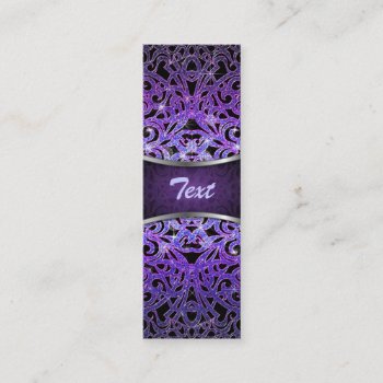 Bookmark Business Card Floral Abstract Background by Medusa81 at Zazzle