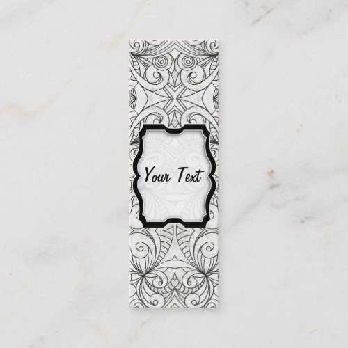 Bookmark Business Card Floral abstract background