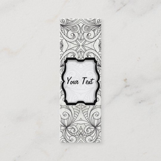 Bookmark Business Card Floral abstract background