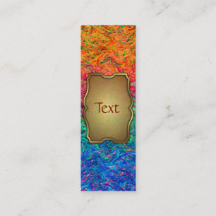 Bookmark Business Card Fluid Colors