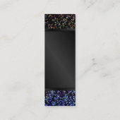 Bookmark Business Card Glitter Graphic Background (Back)