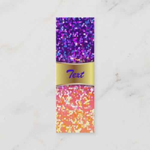 Bookmark Business Card Glitter Graphic Background